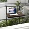 Folding Hanging Table With 3-level Adjustable Height For Patio Balcony